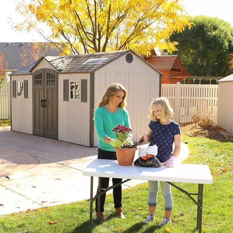 Lifetime 15 FT. X 8 FT. outdoor storage shed
